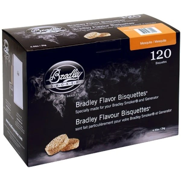Bradley Mesquite Bisquetten, 120 Stück, Räucherholz 2 Bradley Mesquite Bisquetten, 120 Stück, Räucherholz