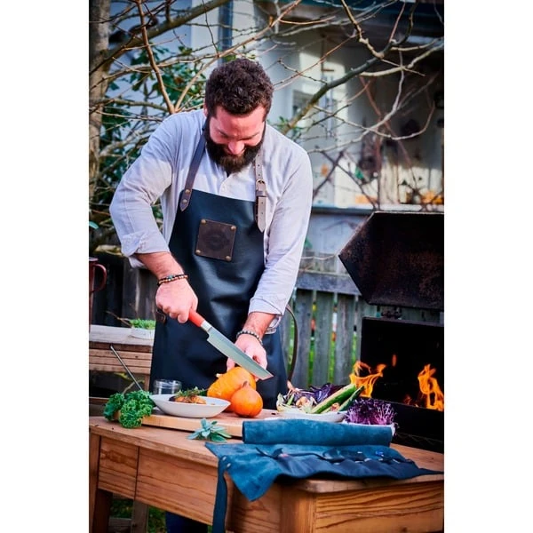 DICK Leder-Rolltasche "Red Spirit", 5-teilig, Besteck 6 DICK Leder-Rolltasche "Red Spirit", 5-teilig, Besteck – Bild 4