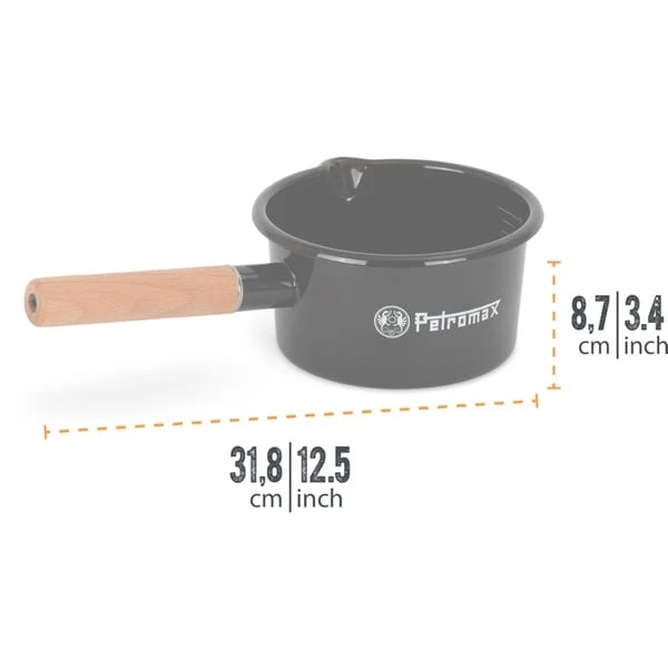 Petromax Emaille Stieltopf 1 Liter 4 Petromax Emaille Stieltopf 1 Liter – Bild 2