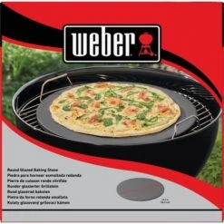 Weber Glasierter Pizzastein 18412, Ø Ca. 36cm -Küchen Grill Geschäft Weber Glasierter Pizzastein 18412 ca 36cm@@1808781 3